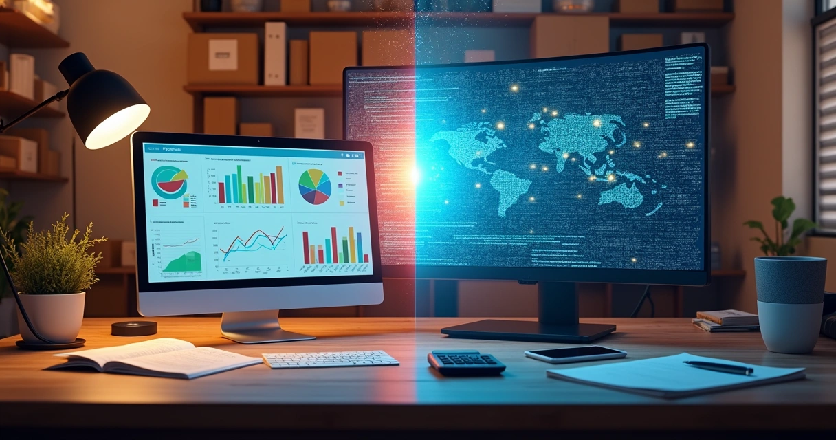 Comparação visual entre BI e big data aplicada a um pequeno negócio local